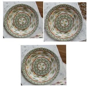 Temptations Old World Green Salad Plate 8" - Set Of 3